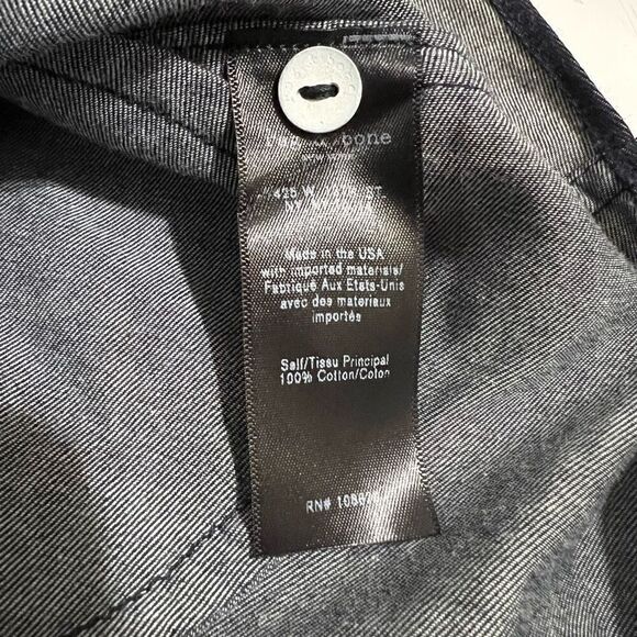 Rag & Bone Small Chambray Denim Off-The-Shoulder Small Mini Dress women’s Spring - Picture 14 of 14